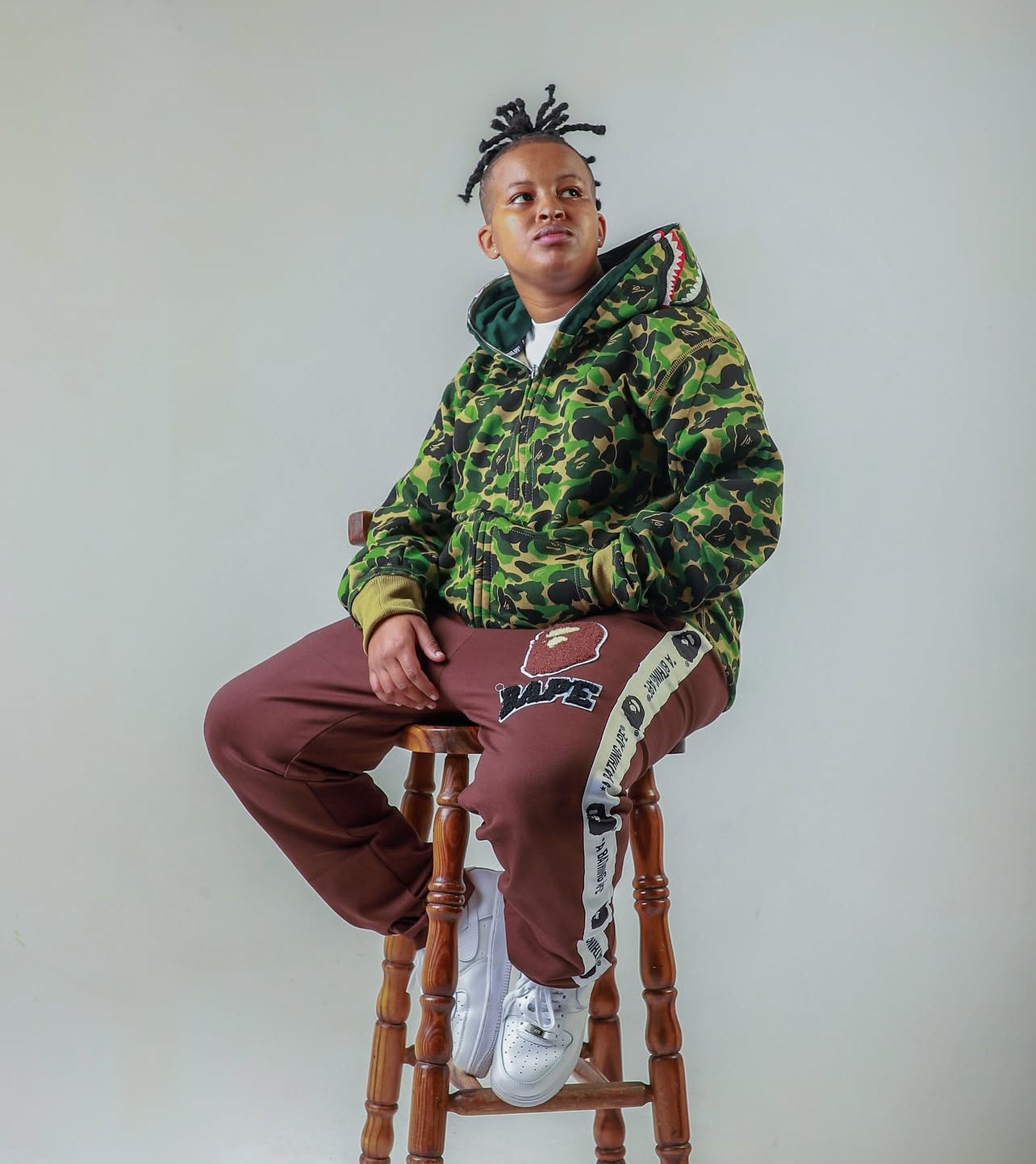 Bape 1st Camo Jacquard One Point Relaxed Fit Hoodie