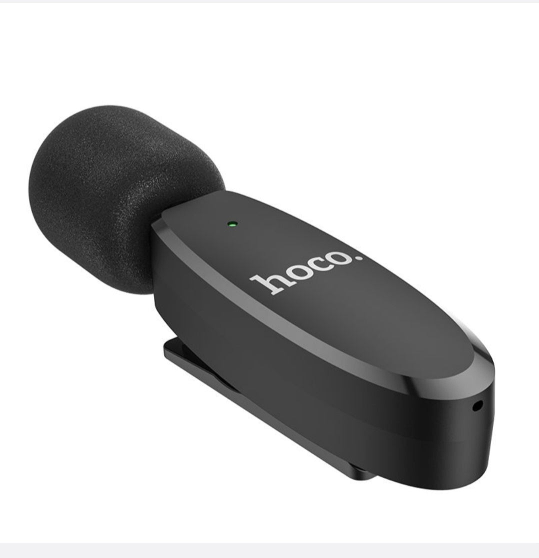 hoco L15 Lightning Wireless Lavalier Digital Microphone - Black