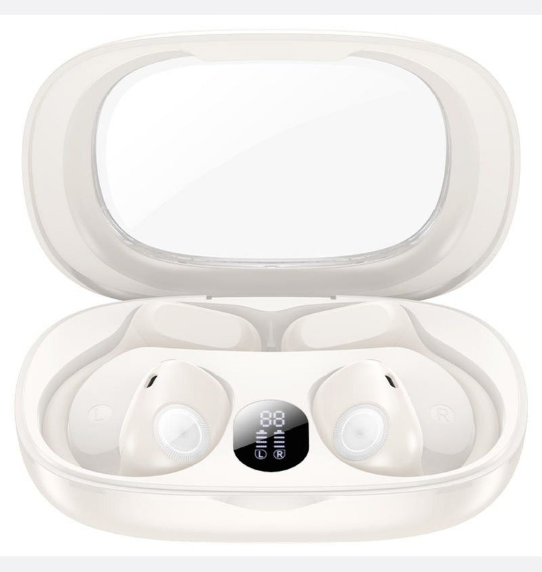 HOCO - EA1 - Touch Control Bluetooth Earbuds With LED Digital Display-White