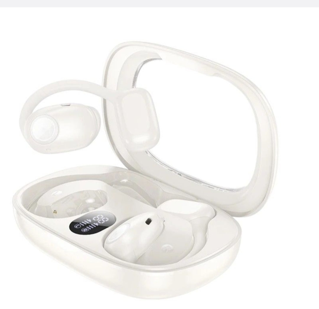 HOCO - EA1 - Touch Control Bluetooth Earbuds With LED Digital Display-White