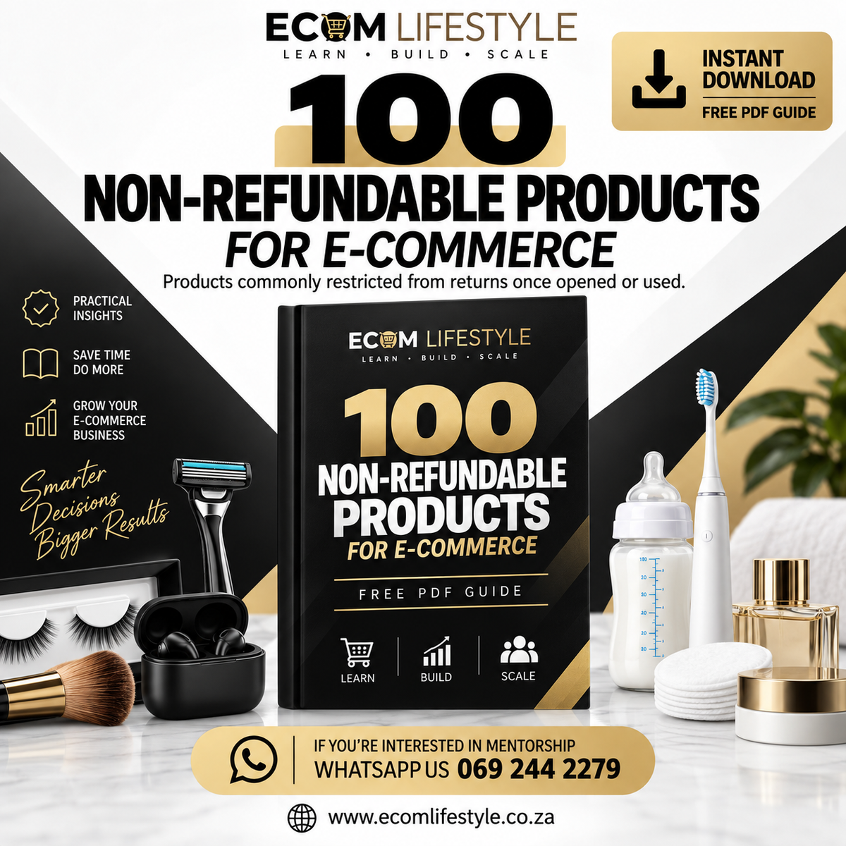 FREE PDF Guide 100 Non-Refundable Products for E-Commerce