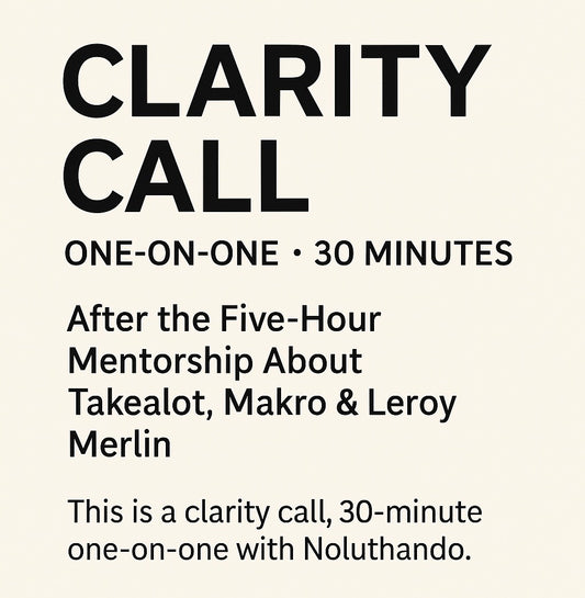 📞 30-Minute One-on-One Clarity Call with Noluthando