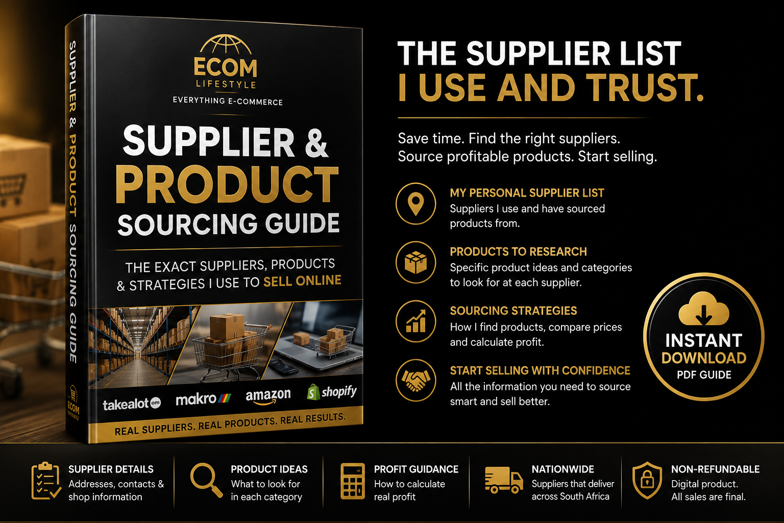 Ecom Lifestyle Supplier & Product Sourcing Guide