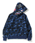 Navy Blue Bape full zip Hoodie