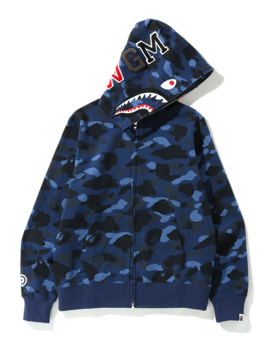 Navy Blue Bape full zip Hoodie