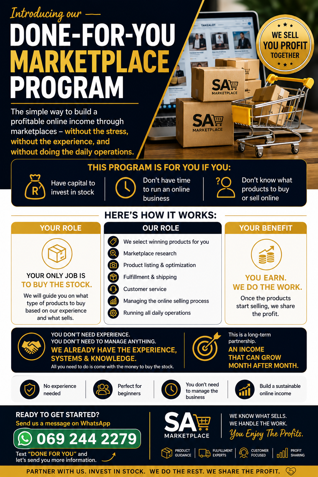 Done-For-You Marketplace Program