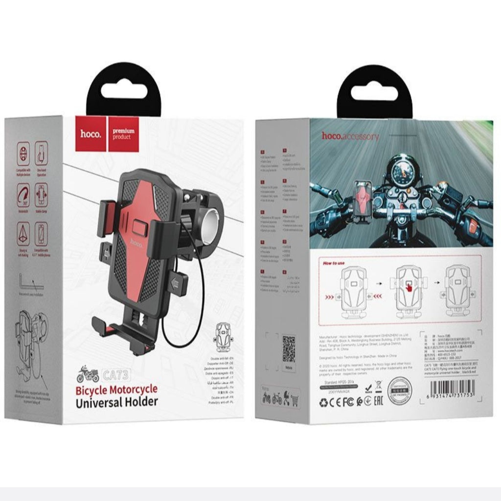 hoco Bicycle motorcycle holder for 4.5-7 inches mobile phones CA73