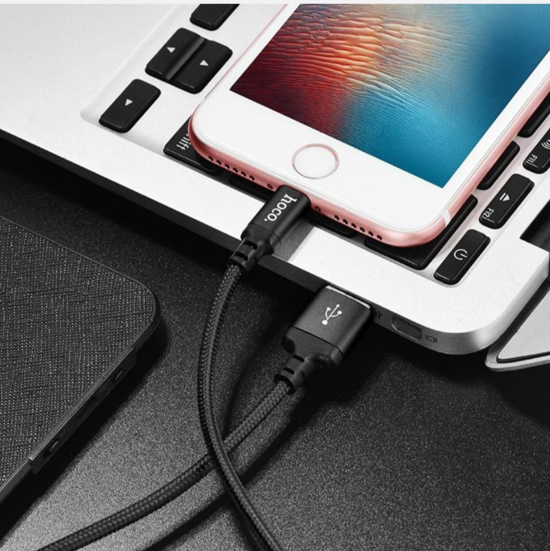 Hoco 2M USB Lightning Cable - Black