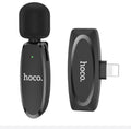 hoco L15 Lightning Wireless Lavalier Digital Microphone - Black