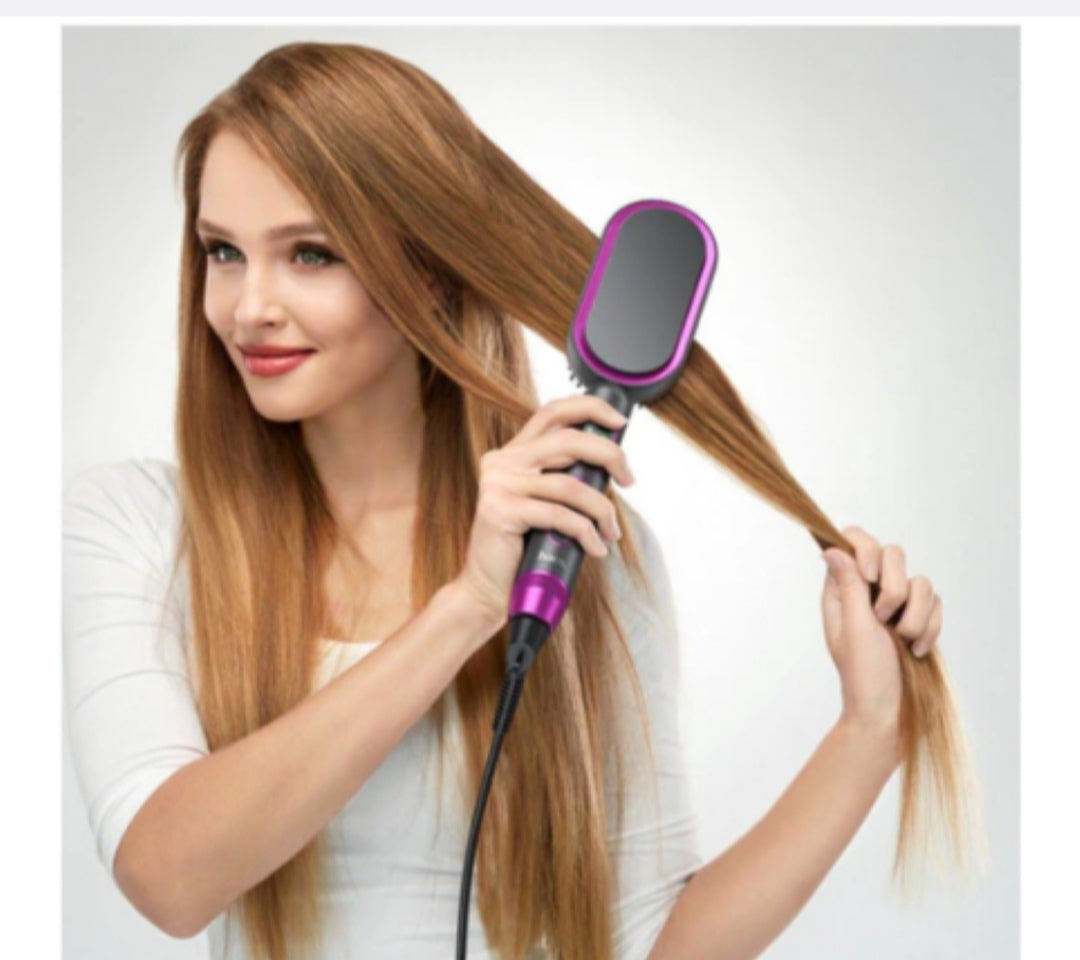 HOCO HP44 electric straightening hair comb with digital display
