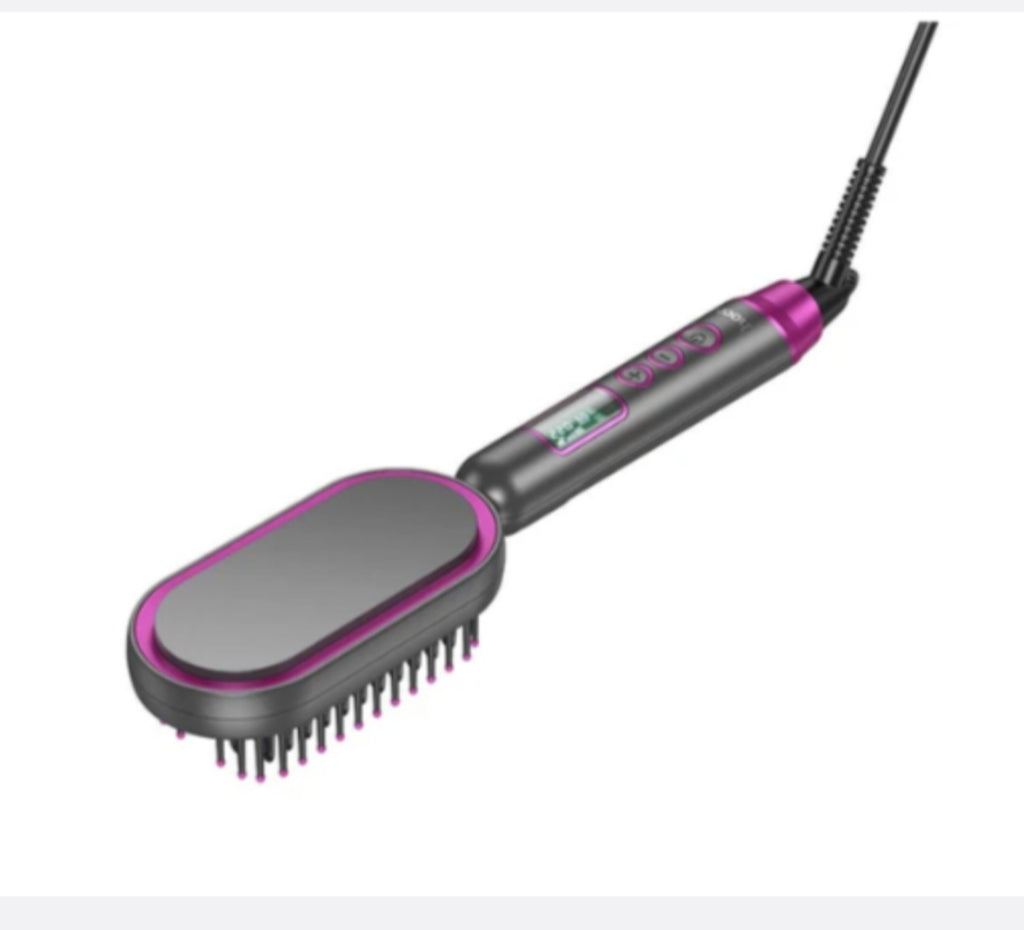 HOCO HP44 electric straightening hair comb with digital display