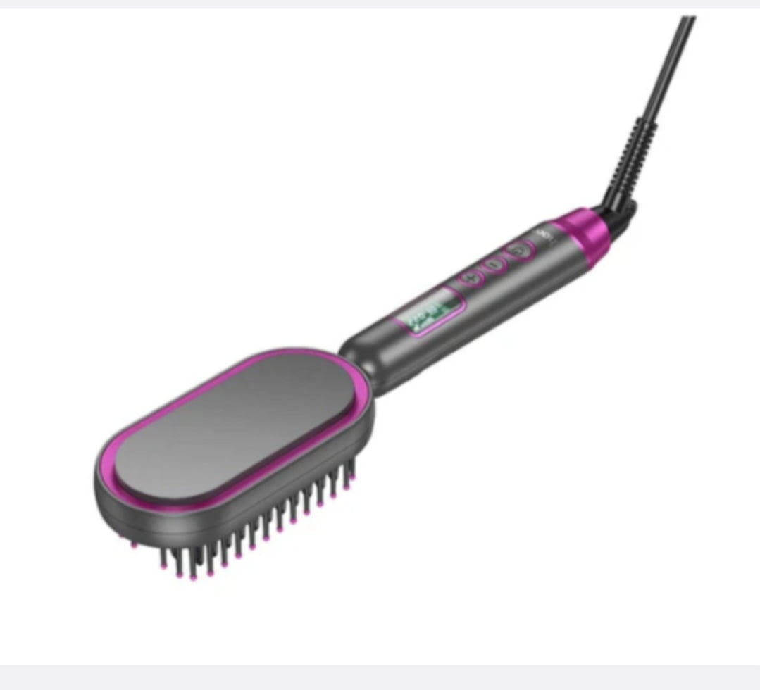 HOCO HP44 electric straightening hair comb with digital display