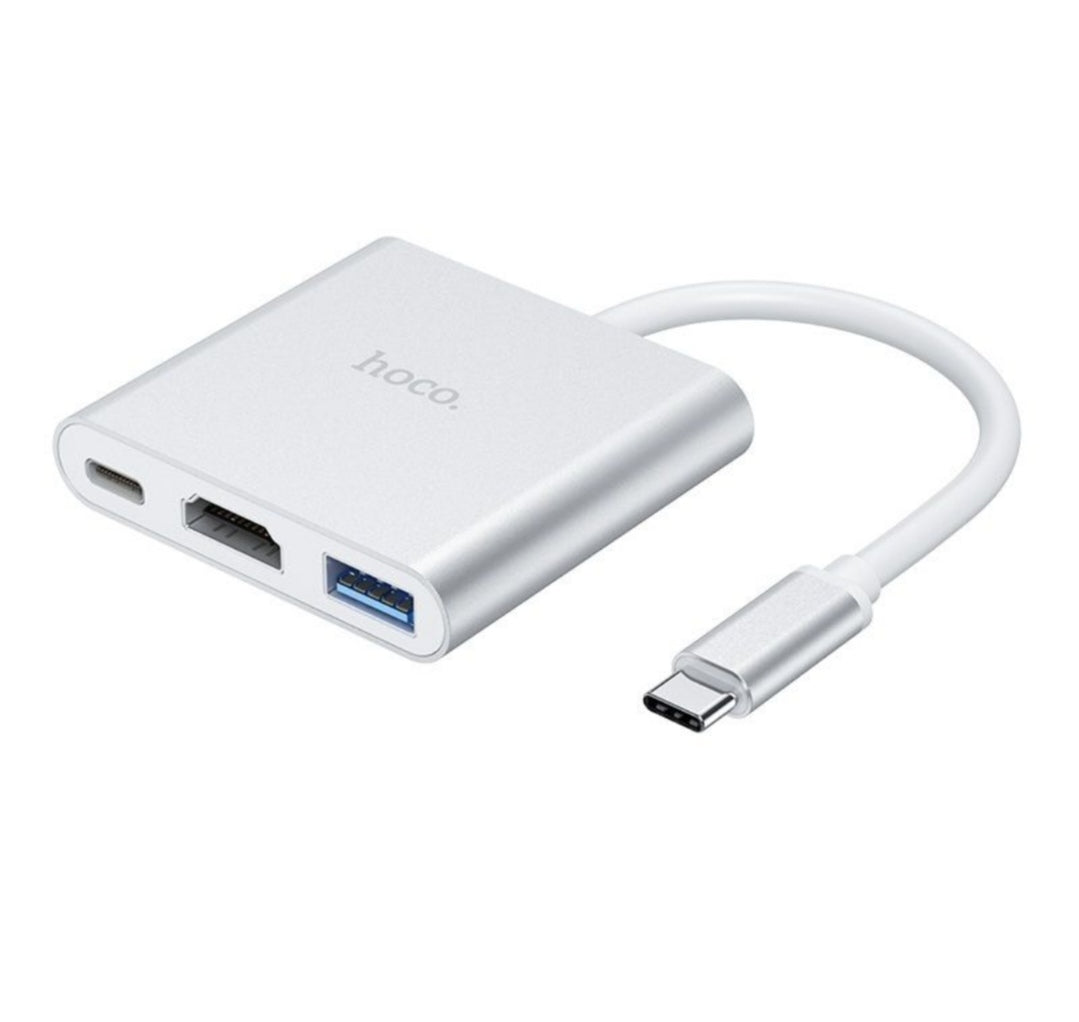 3 in 1 Hoco HB14 USB-C to HDMI USB Hub
