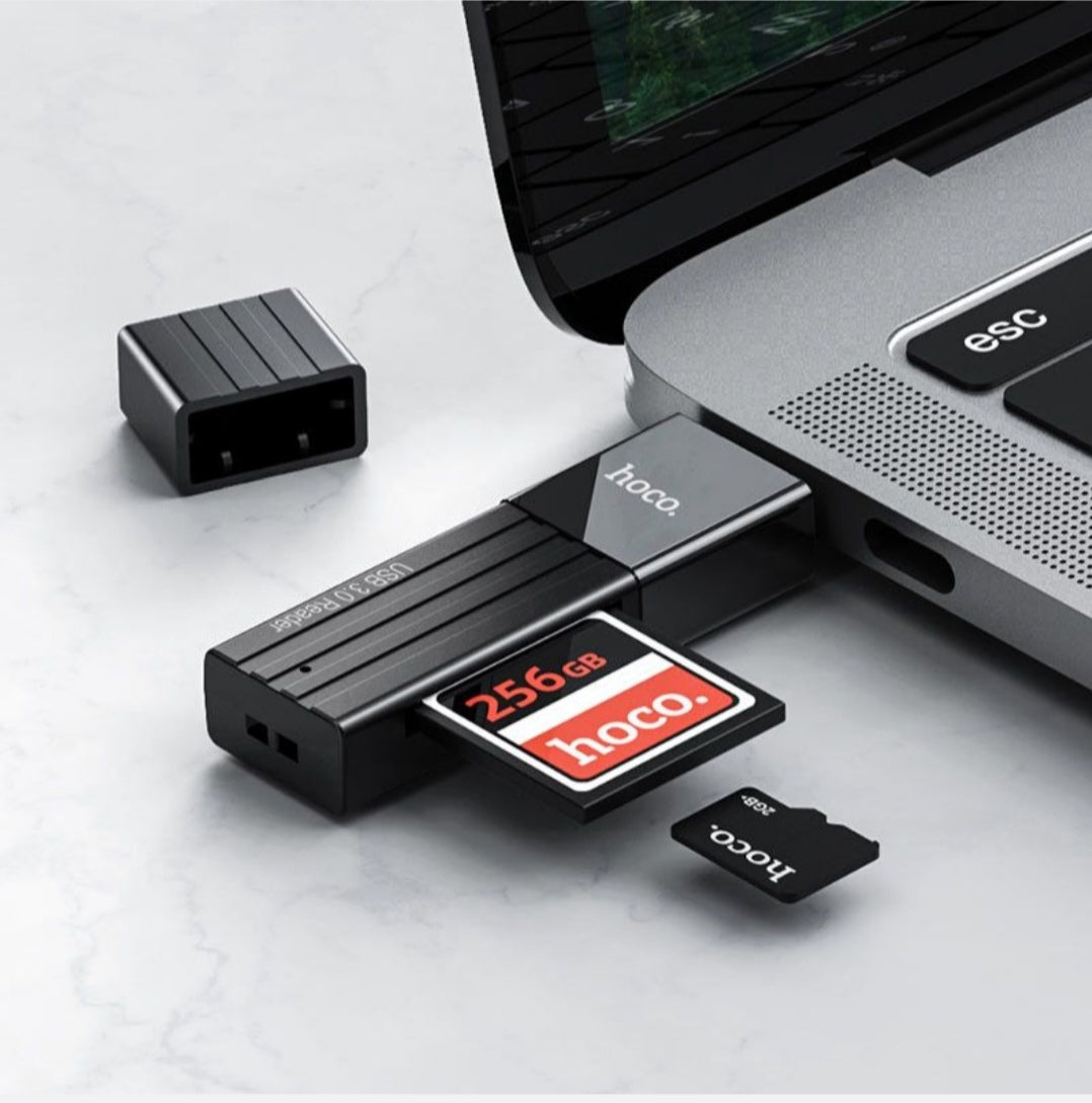 Card reader "HB20 Mindful" 2-in-1- USB3.0-support TF/SD card-HOCO-HB20