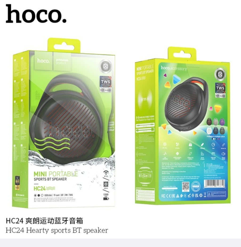 HOCO HC24 Wireless Bluetooth 5.2 Waterproof Hi-Fi TWS Speaker