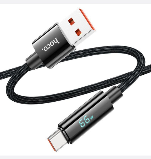 Fast Type C Charging cable 66Watt Type C to Type C 1.2Meter-HOCO-( U125 )