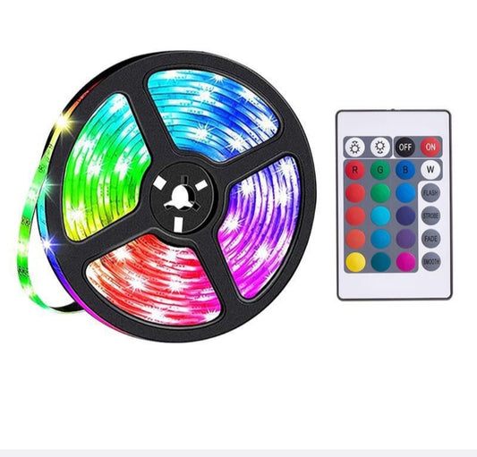 SpectrumGlow RGB LED Light Strip with 24-Key Remote-HOCO-DL30