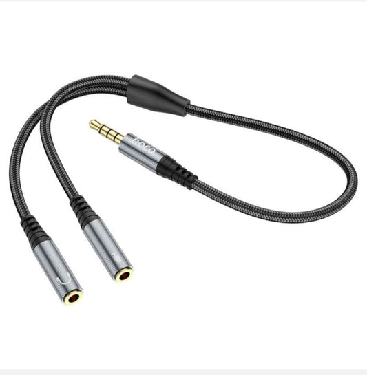 HOCO-(UPA21)-Audio (Aux) Cable 2 in 1 Adapter