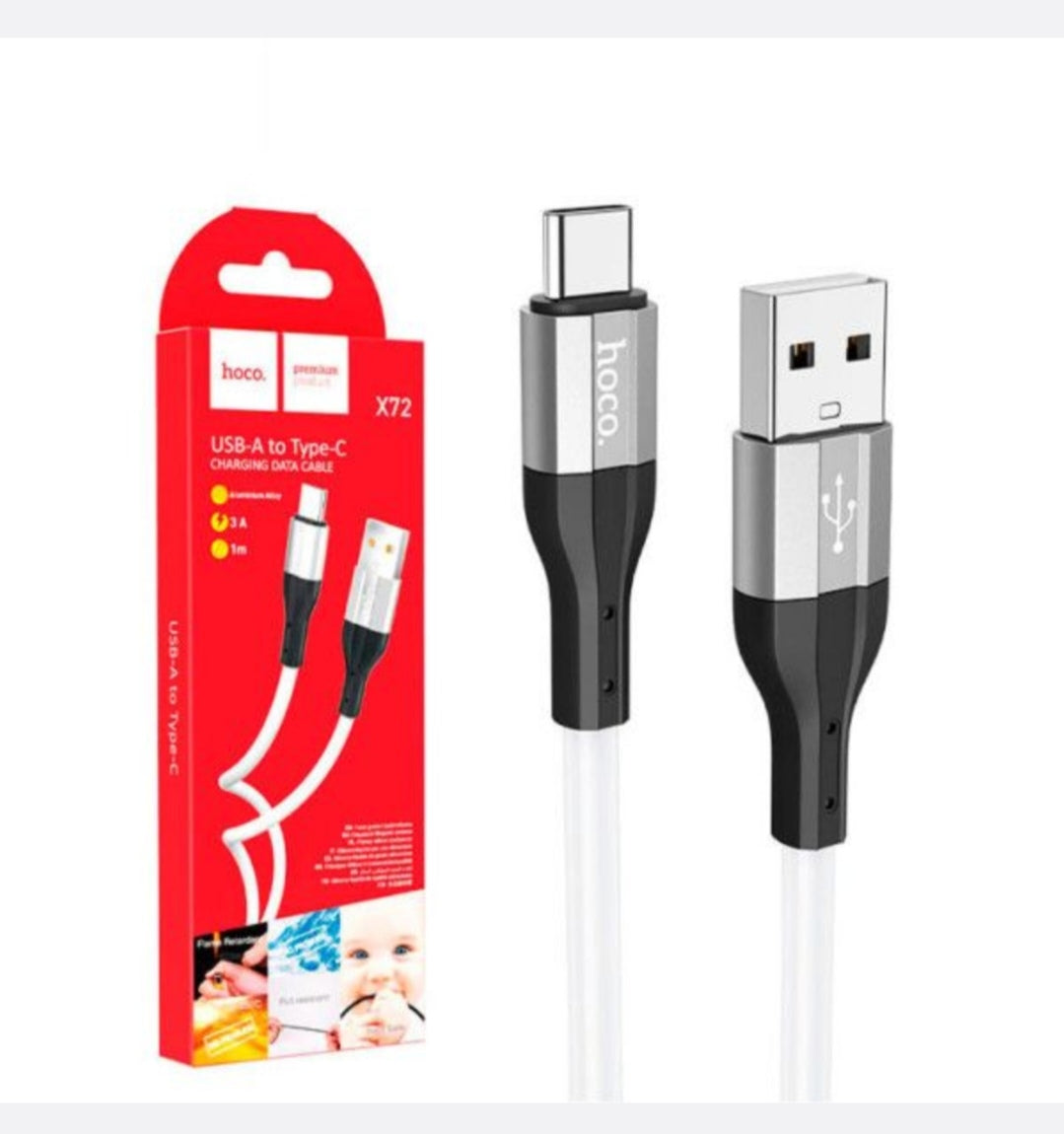 HOCO-(X72)-Fast Type C Charging Cable 36Watt USB to Type C 1 Meter Cable