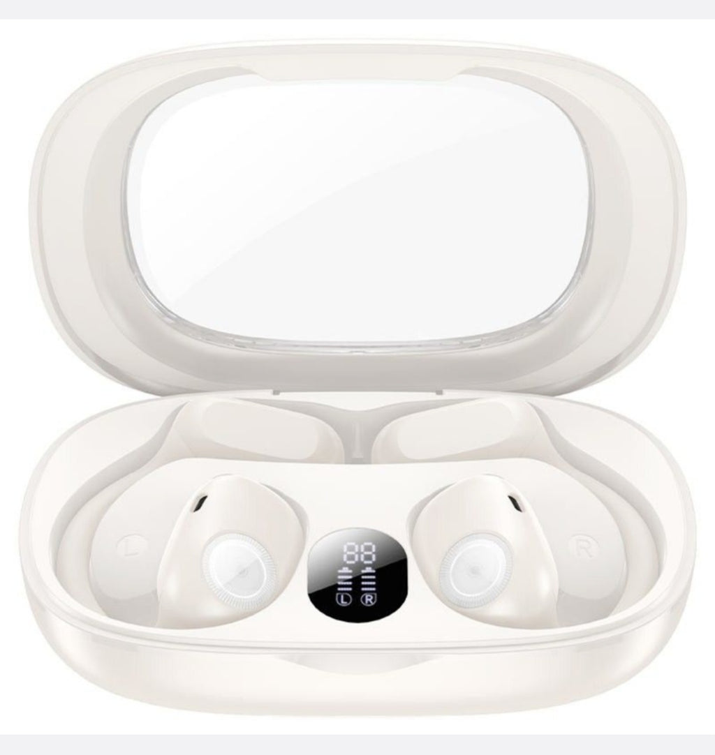 HOCO - EA1 - Touch Control Bluetooth Earbuds With LED Digital Display-White