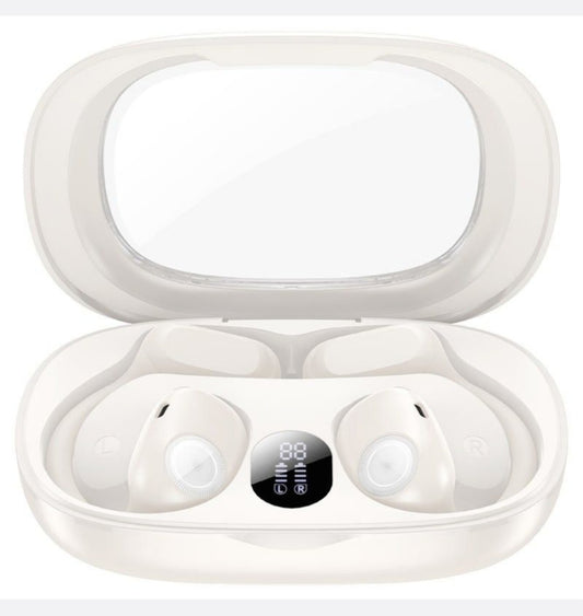 HOCO - EA1 - Touch Control Bluetooth Earbuds With LED Digital Display-White