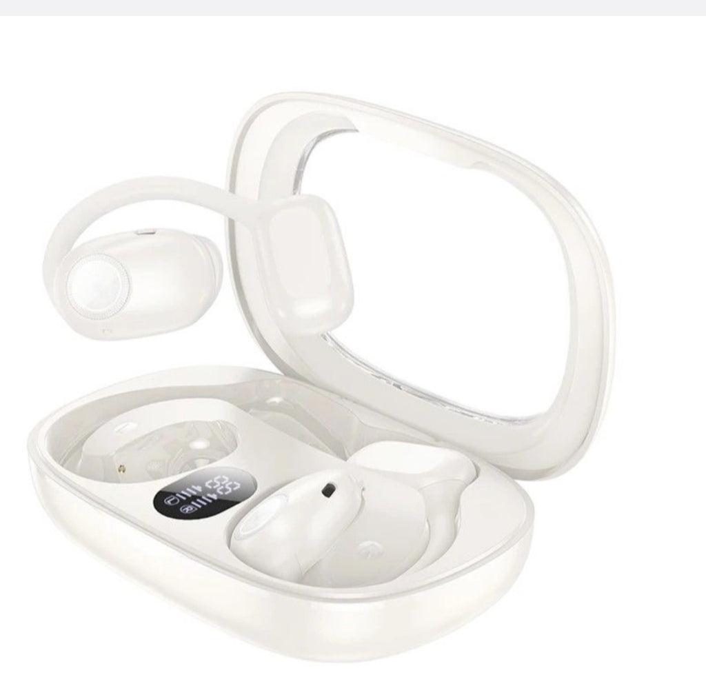 HOCO - EA1 - Touch Control Bluetooth Earbuds With LED Digital Display-White