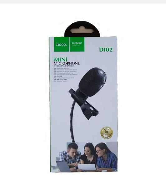 Hoco D102 Mini Microphone- Collar Clip Design