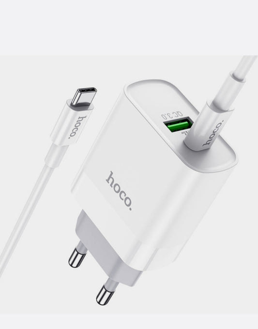 Hoco C80A Type-C to Lightning PD + QC3.0 Charger